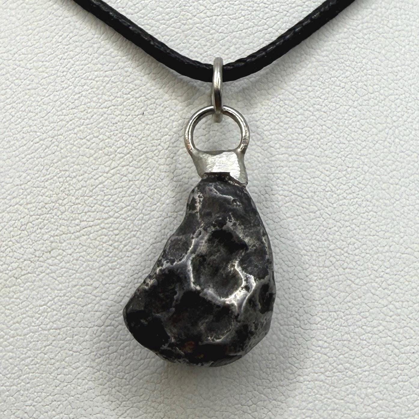 Agoudal Meteorite Pendant, Agoudal, Astronomy Gift, Space Gift, Iron Meteorite, Handmade Pendant, Authentic Iron Meteorite, 7.43 Grams