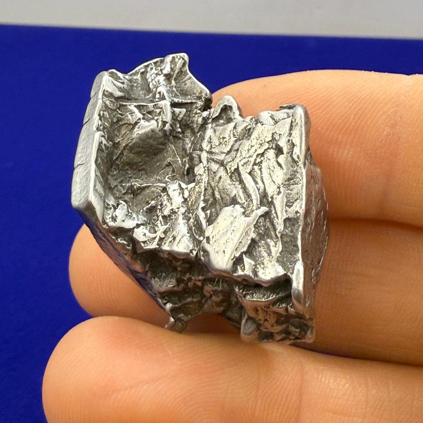 Beautiful Aletai Meteorite Specimen, 47.38 grams, COA, Meteorite Collection, Astronomy Gift, Authentic Iron Meteorite, Space Gift, Space