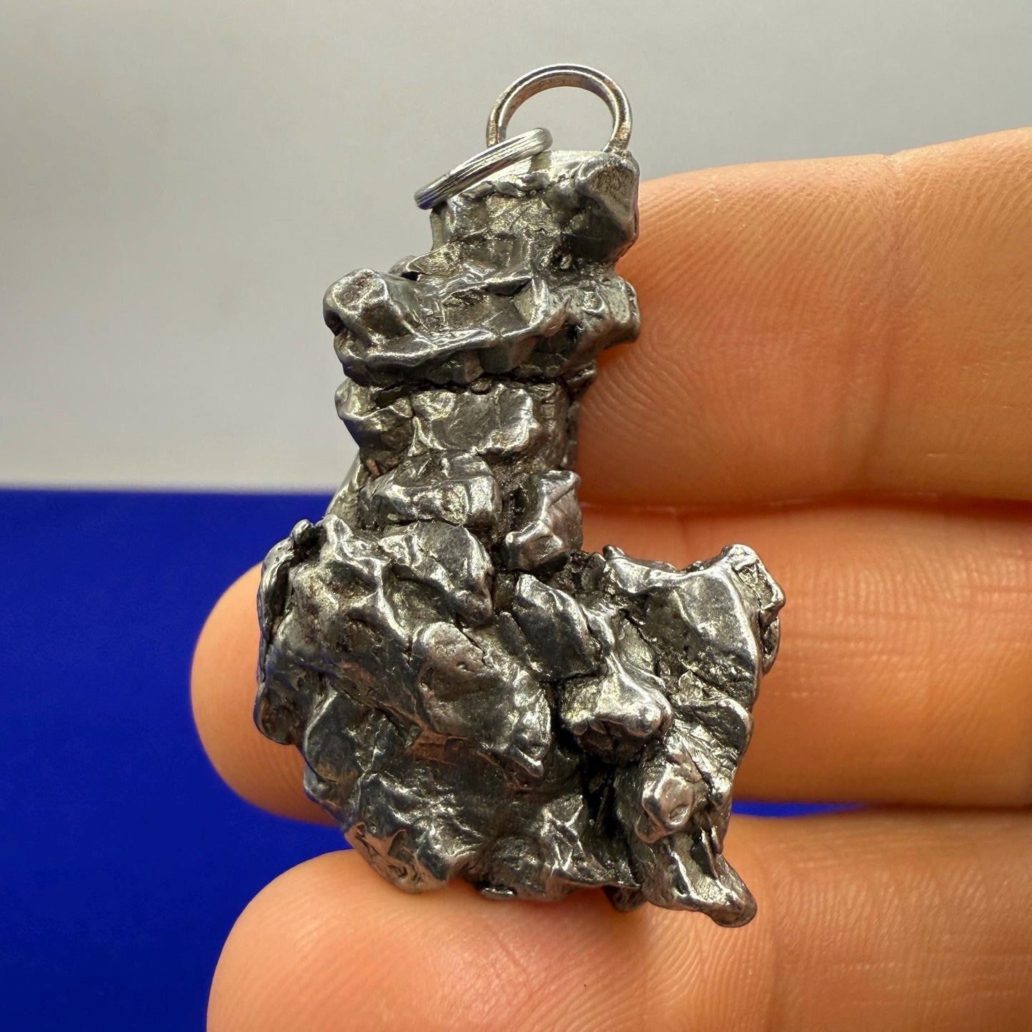 Beautiful Meteorite Campo del Cielo Pendant 26.39 grams, Astronomy Gift, Authentic Meteorite, Meteorite Jewelry, Meteorite Pendant, COA