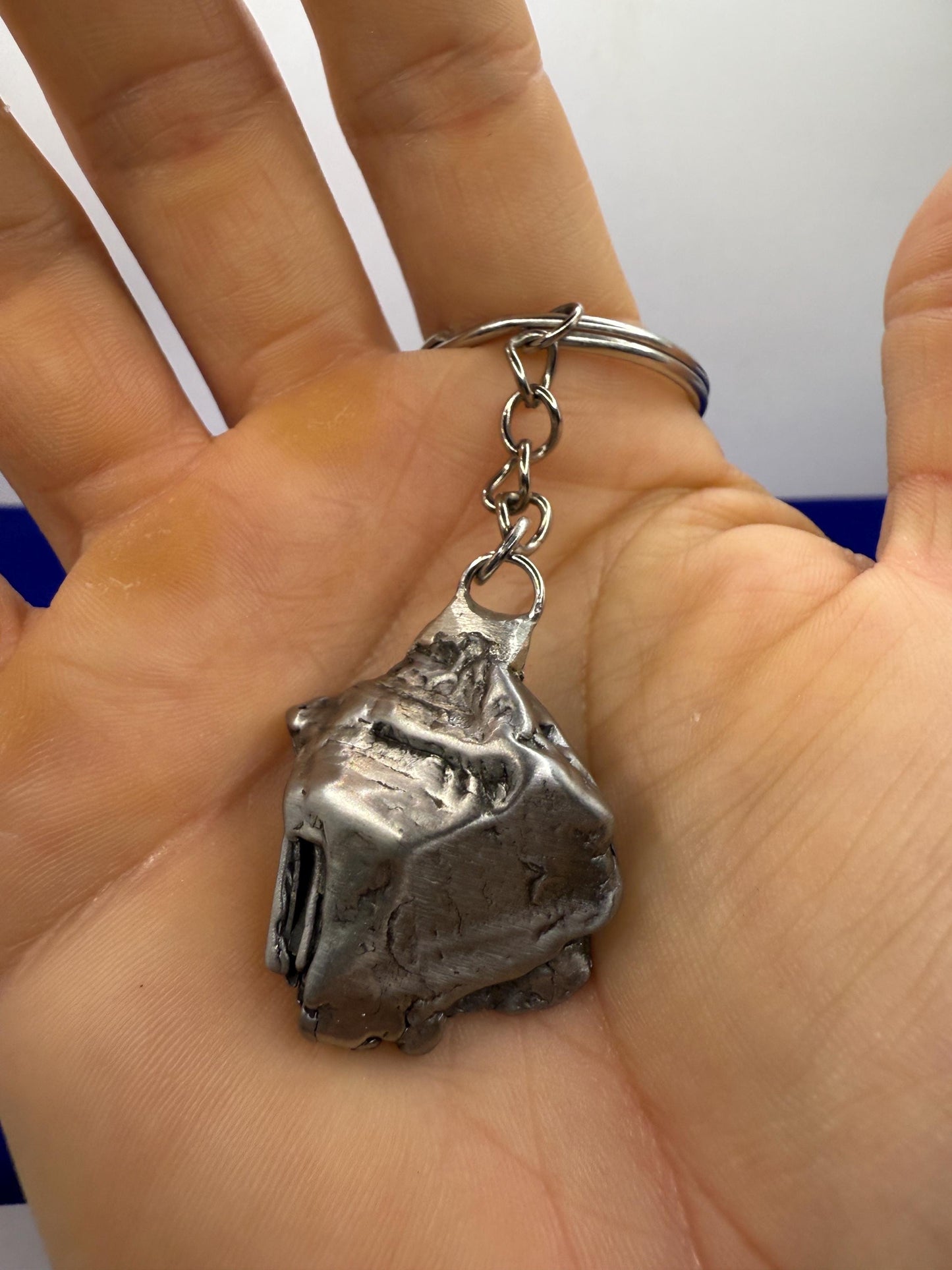 Rare Genuine Aletai Meteorite Keychain, Iron Meteorite, COA, Aletai, Astronomy Gift, Space Gift, Keychain, Space Accessories, 41.08 Grams