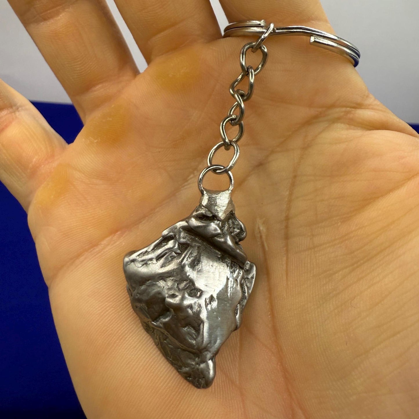 Rare Genuine Aletai Meteorite Keychain, Iron Meteorite, COA, Aletai, Astronomy Gift, Space Gift, Keychain, Space Accessories, 27.68 Grams