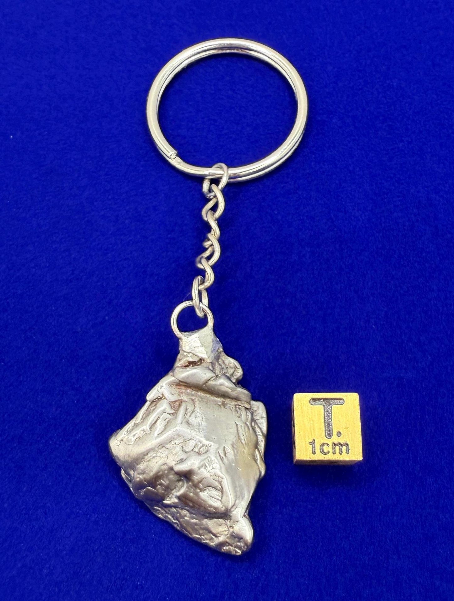 Rare Genuine Aletai Meteorite Keychain, Iron Meteorite, COA, Aletai, Astronomy Gift, Space Gift, Keychain, Space Accessories, 27.68 Grams