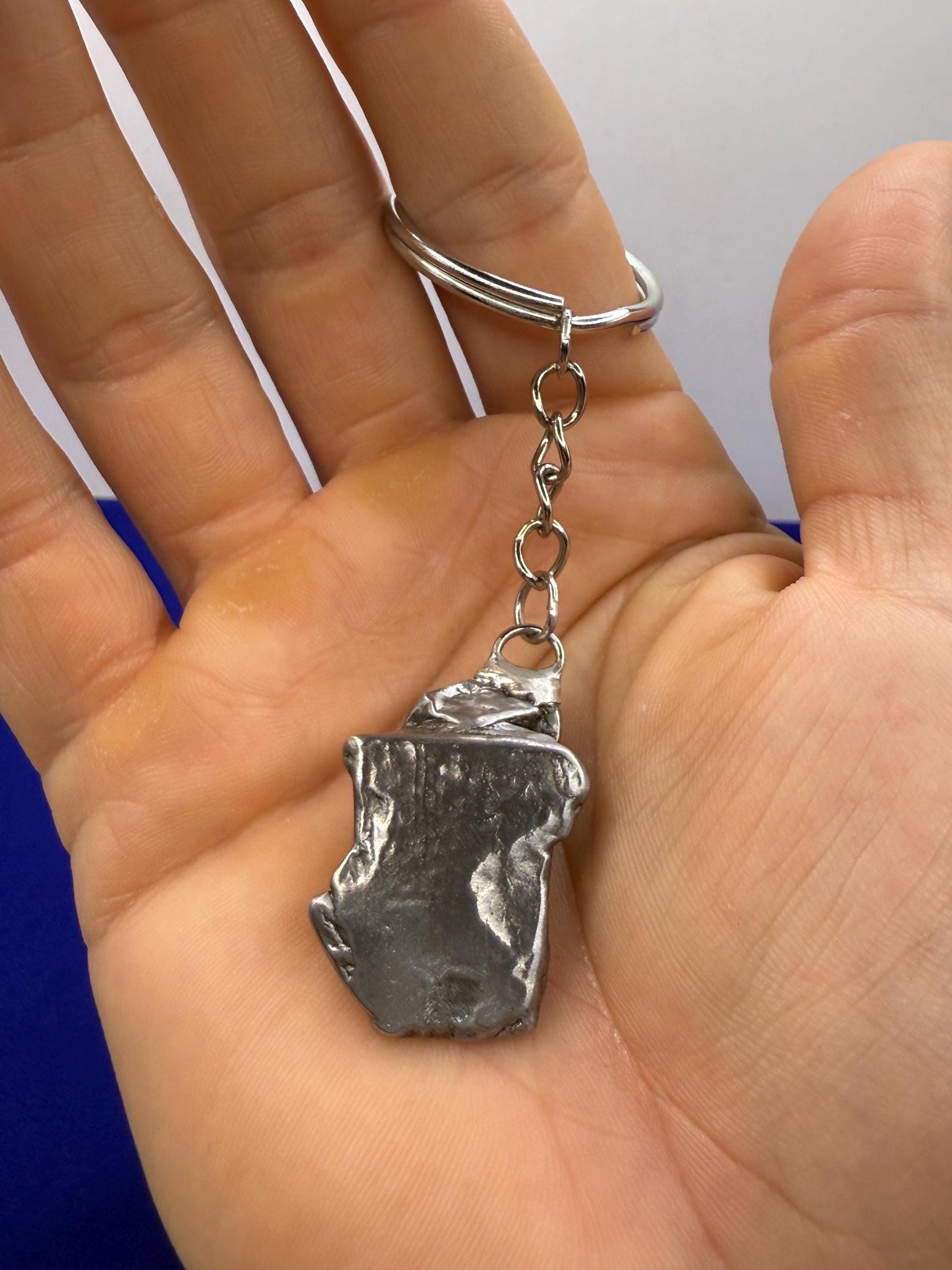 Rare Genuine Aletai Meteorite Keychain, Iron Meteorite, COA, Aletai, Astronomy Gift, Space Gift, Keychain, Space Accessories, 30.63 Grams