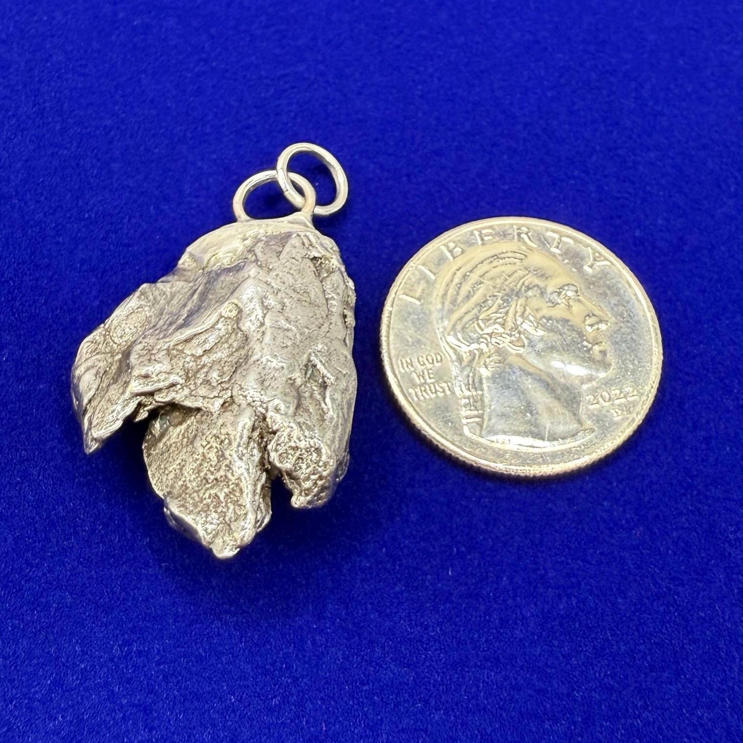 Beautiful Meteorite Campo del Cielo Pendant 17.70 grams, Astronomy Gift, Authentic Meteorite, Meteorite Jewelry, Meteorite Pendant, COA