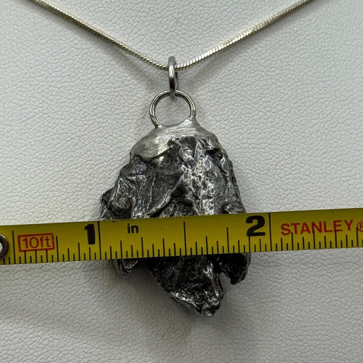 Beautiful Meteorite Campo del Cielo Pendant 17.70 grams, Astronomy Gift, Authentic Meteorite, Meteorite Jewelry, Meteorite Pendant, COA