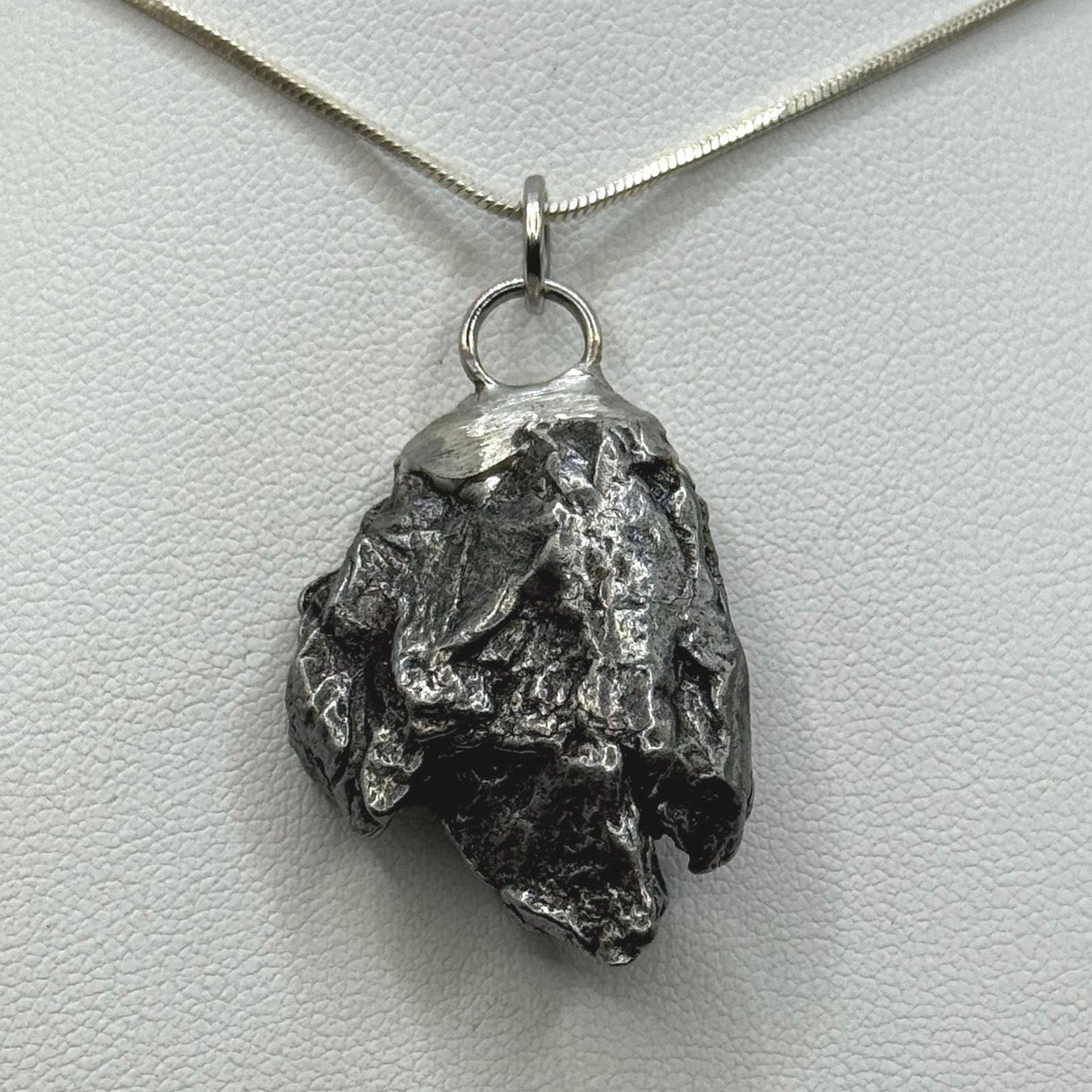 Beautiful Meteorite Campo del Cielo Pendant 17.70 grams, Astronomy Gift, Authentic Meteorite, Meteorite Jewelry, Meteorite Pendant, COA