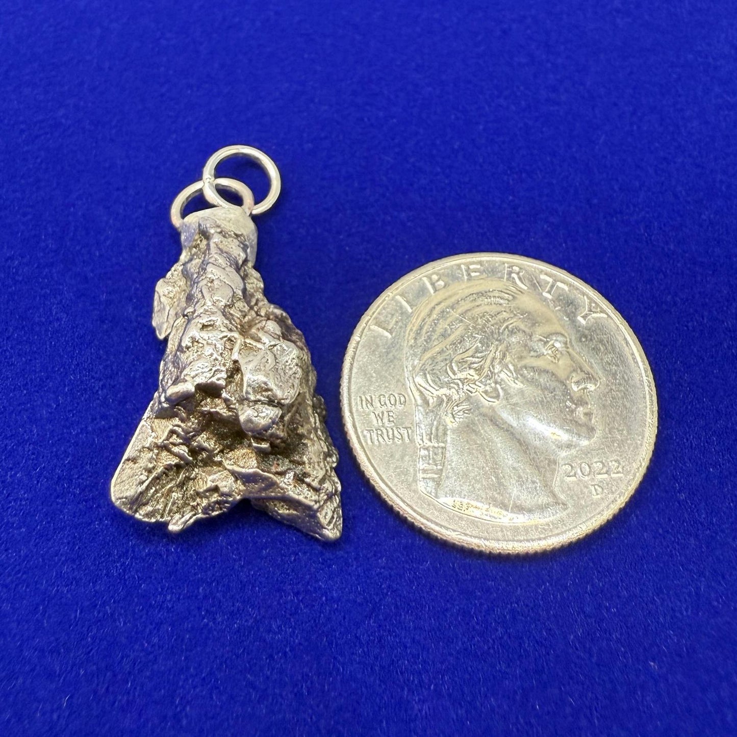 Beautiful Meteorite Campo del Cielo Pendant 9.66 grams, Astronomy Gift, Authentic Meteorite, Meteorite Jewelry, Meteorite Pendant, COA