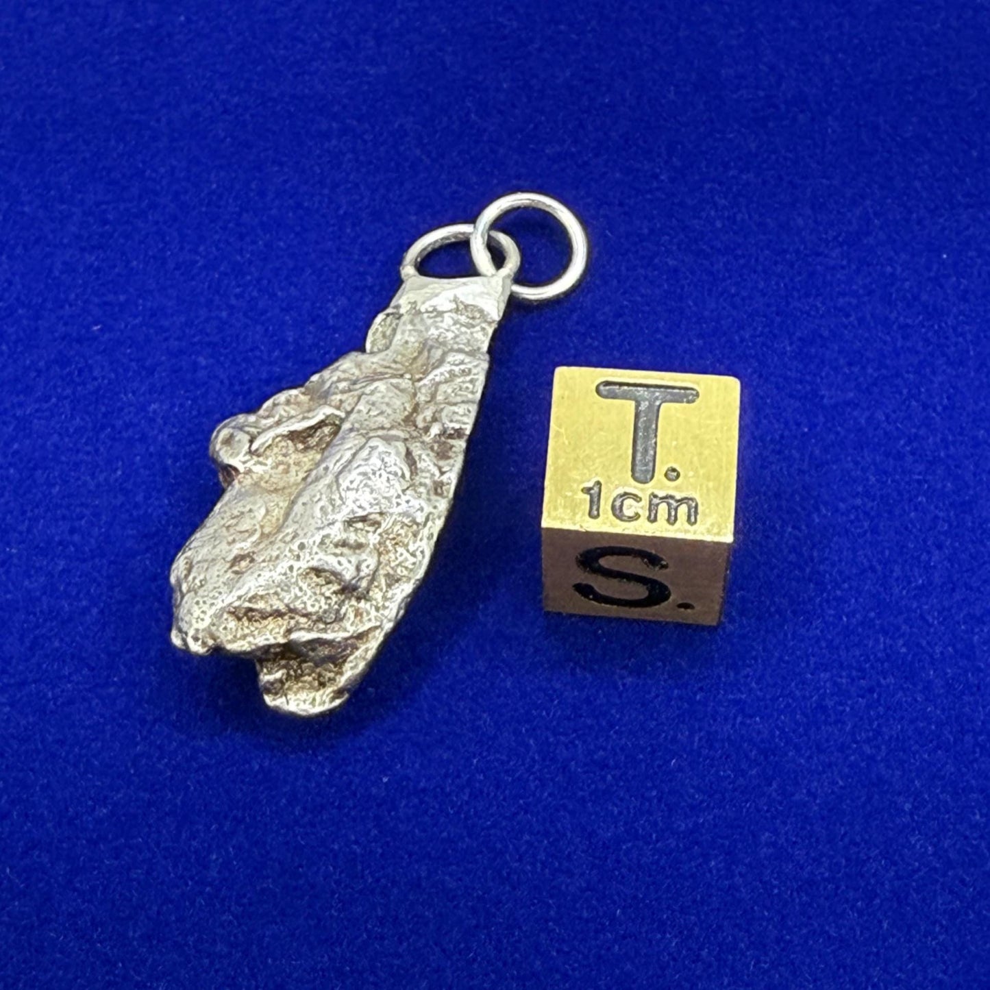 Beautiful Meteorite Campo del Cielo Pendant 9.28 grams, Astronomy Gift, Authentic Meteorite, Meteorite Jewelry, Meteorite Pendant, COA