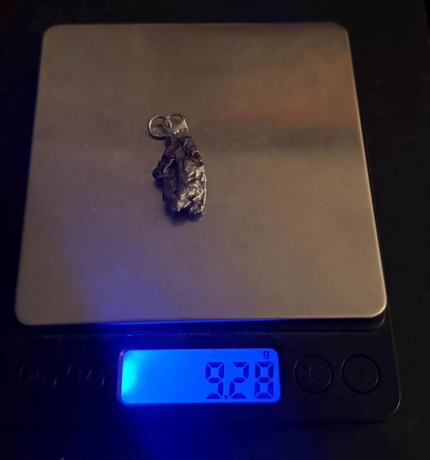 Beautiful Meteorite Campo del Cielo Pendant 9.28 grams, Astronomy Gift, Authentic Meteorite, Meteorite Jewelry, Meteorite Pendant, COA