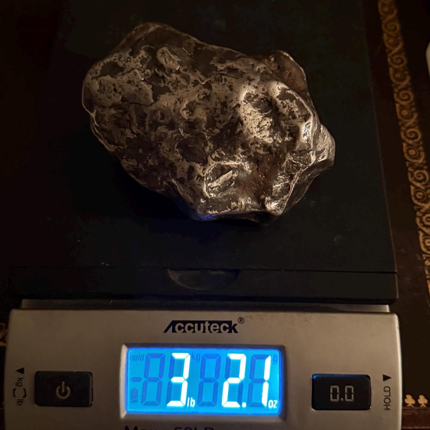 Beautiful Large Aletai Meteorite Specimen, 3 lbs 2.1oz, Meteorite Collection, Astronomy Gift, Authentic Meteorite, Space Gift, Office Decor
