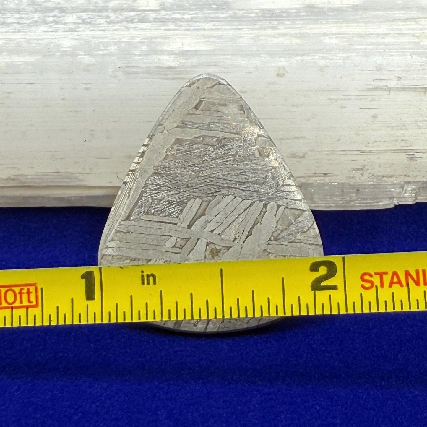 Aletai Meteorite Guitar Pick, Etched & Polished, 7.61g, Authentic Iron Meteorite, Truly Out of This World, Unique Music Gift, Astronomy Gift