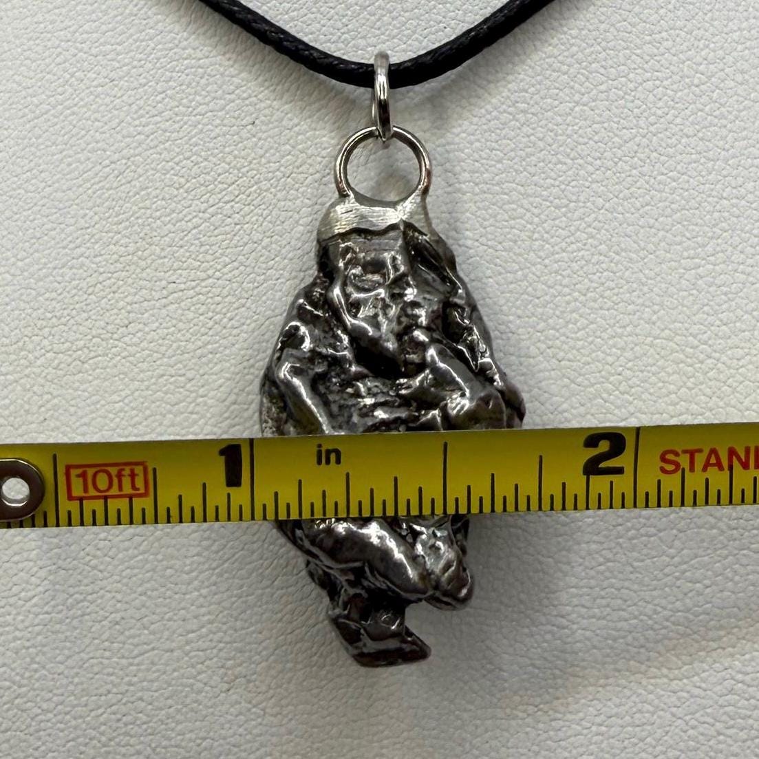 Beautiful Meteorite Campo del Cielo Pendant 18.23 grams, Astronomy Gift, Authentic Meteorite, Meteorite Jewelry, Meteorite Pendant, COA
