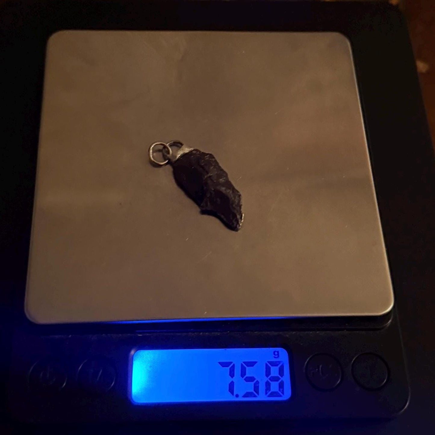 Rare Canyon Diablo Meteorite Pendant 7.58 grams, Beautiful and unique meteorite formation, Astronomy Gift, Space Gift, Iron Meteorite