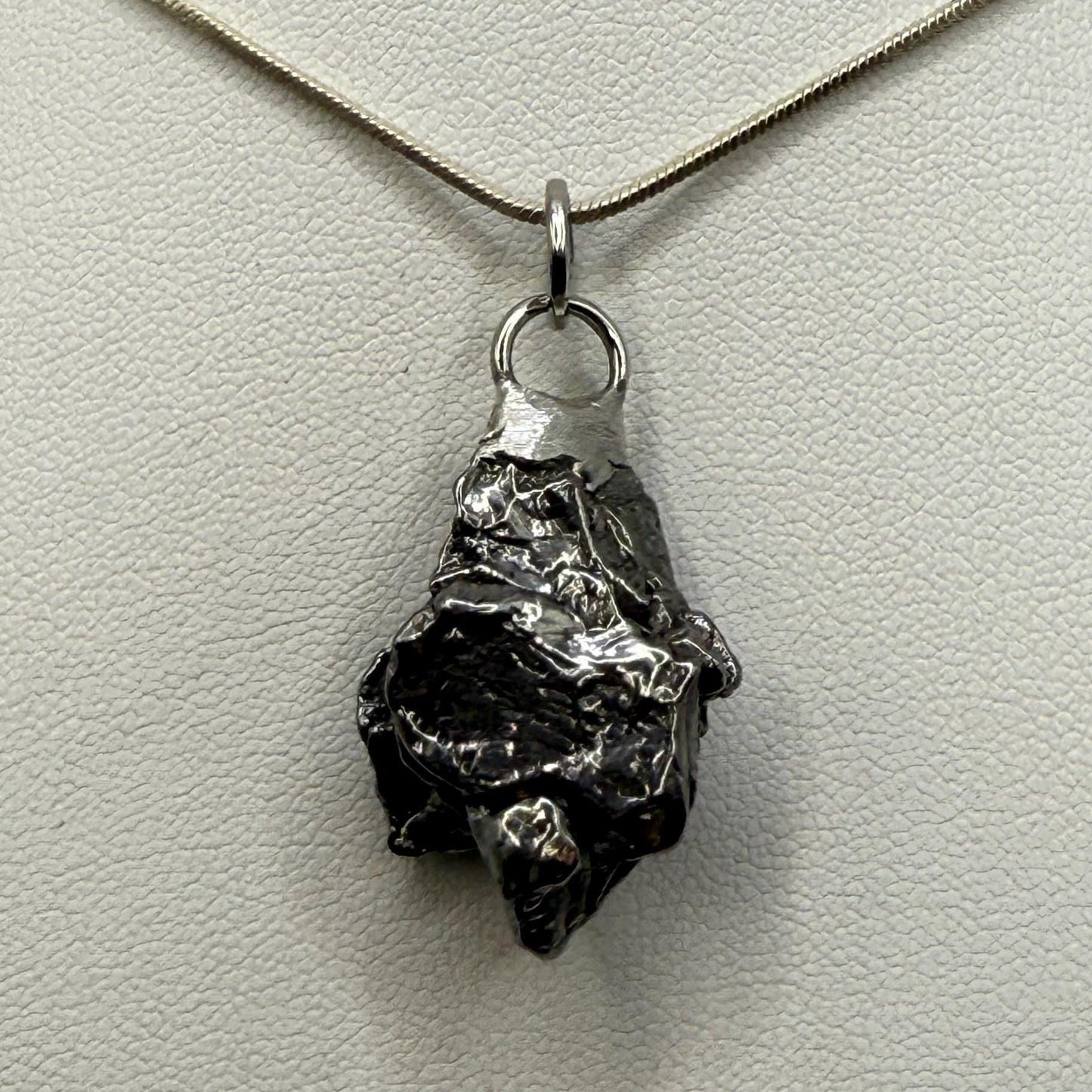 Beautiful Meteorite Campo del Cielo Pendant 12.04 grams, Astronomy Gift, Authentic Meteorite, Meteorite Jewelry, Meteorite Pendant, COA