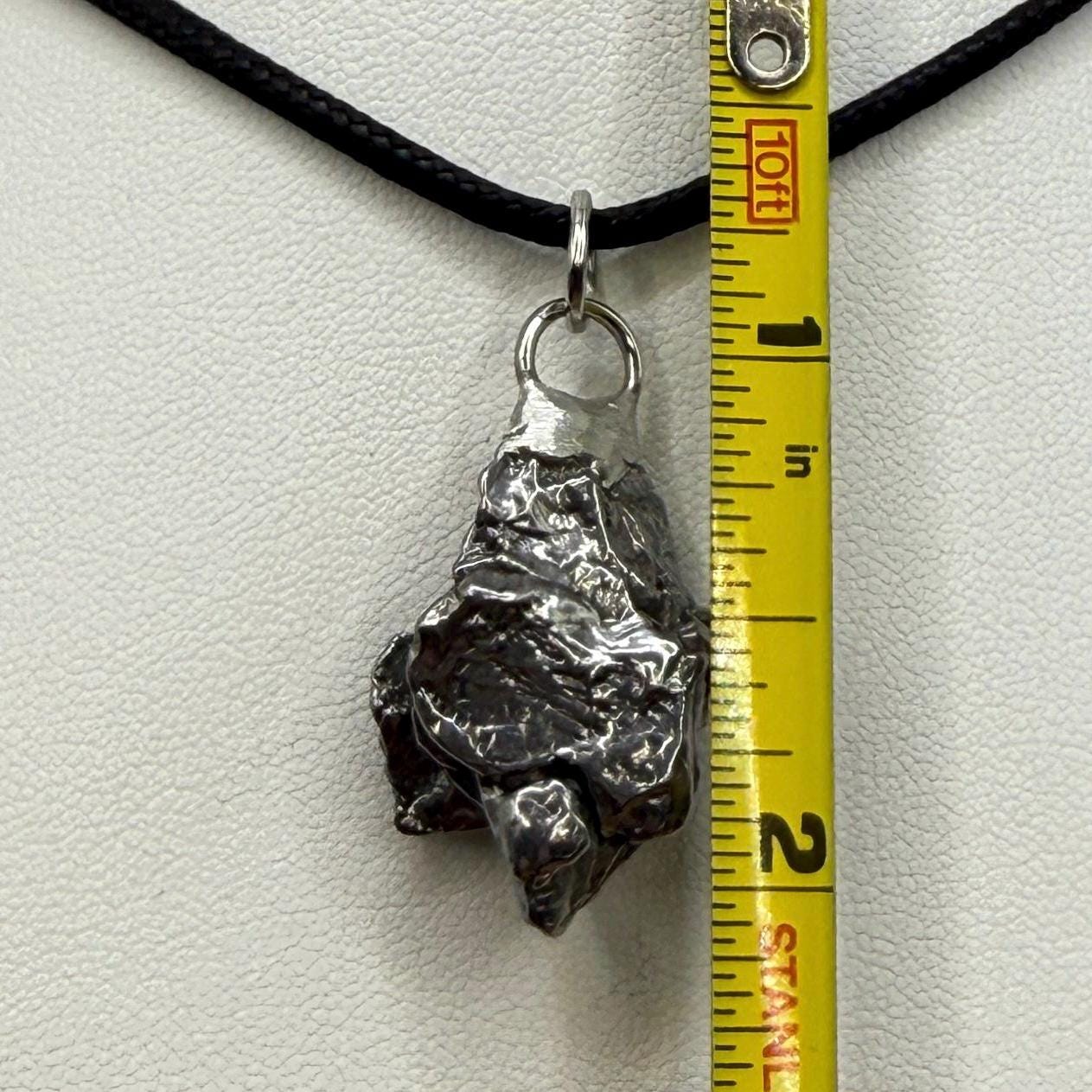 Beautiful Meteorite Campo del Cielo Pendant 12.04 grams, Astronomy Gift, Authentic Meteorite, Meteorite Jewelry, Meteorite Pendant, COA