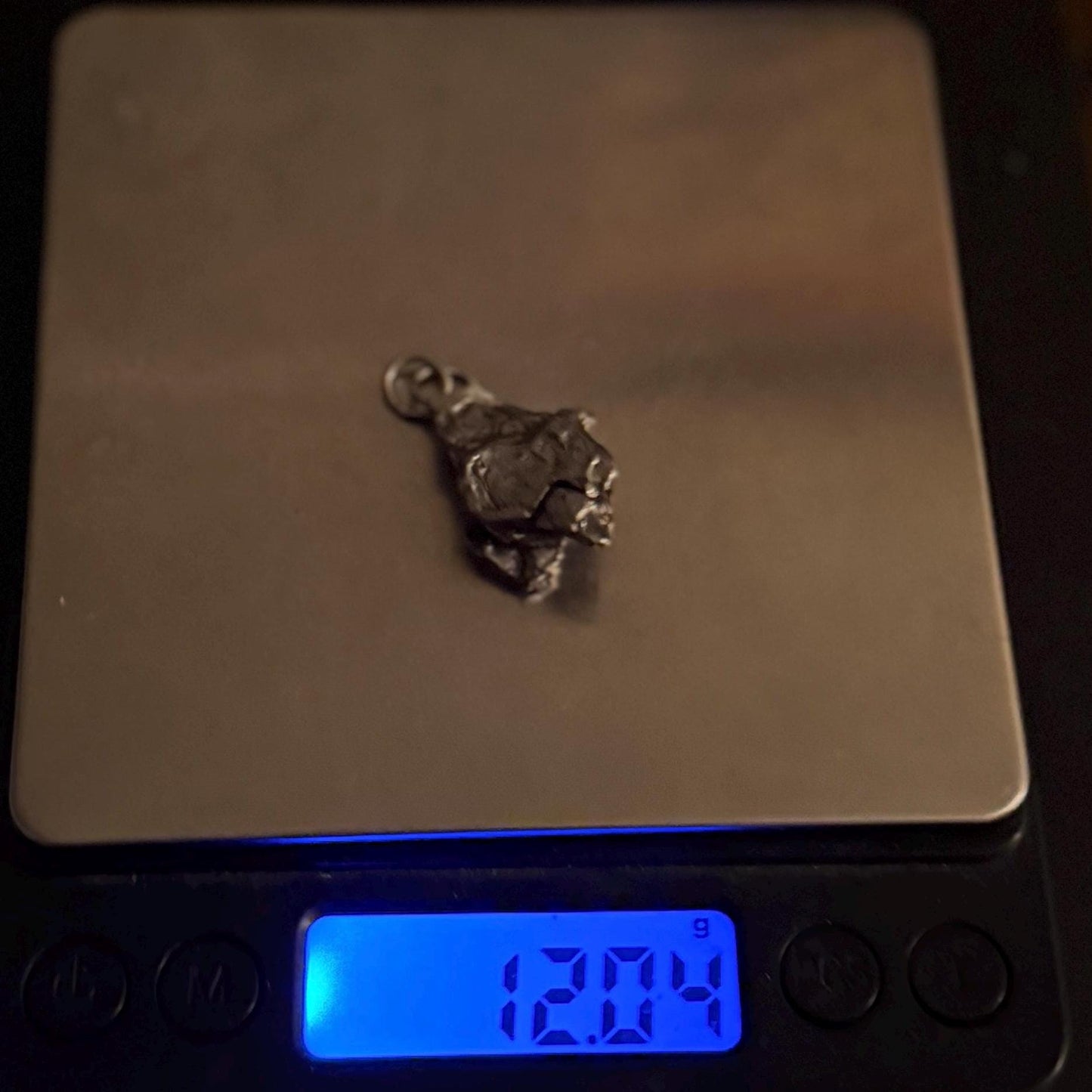 Beautiful Meteorite Campo del Cielo Pendant 12.04 grams, Astronomy Gift, Authentic Meteorite, Meteorite Jewelry, Meteorite Pendant, COA