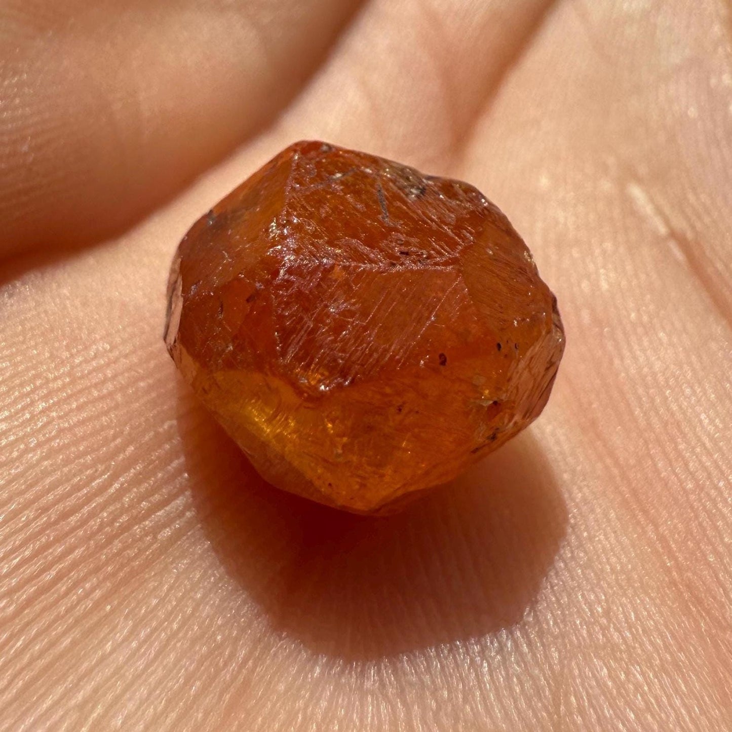 Spessartine Garnet, Speasartine, Loliondo Tanzania, Tanzanian Garnet, Meditation, Awakening, Rare Garnet, 3.08 grams, 15.4 carats