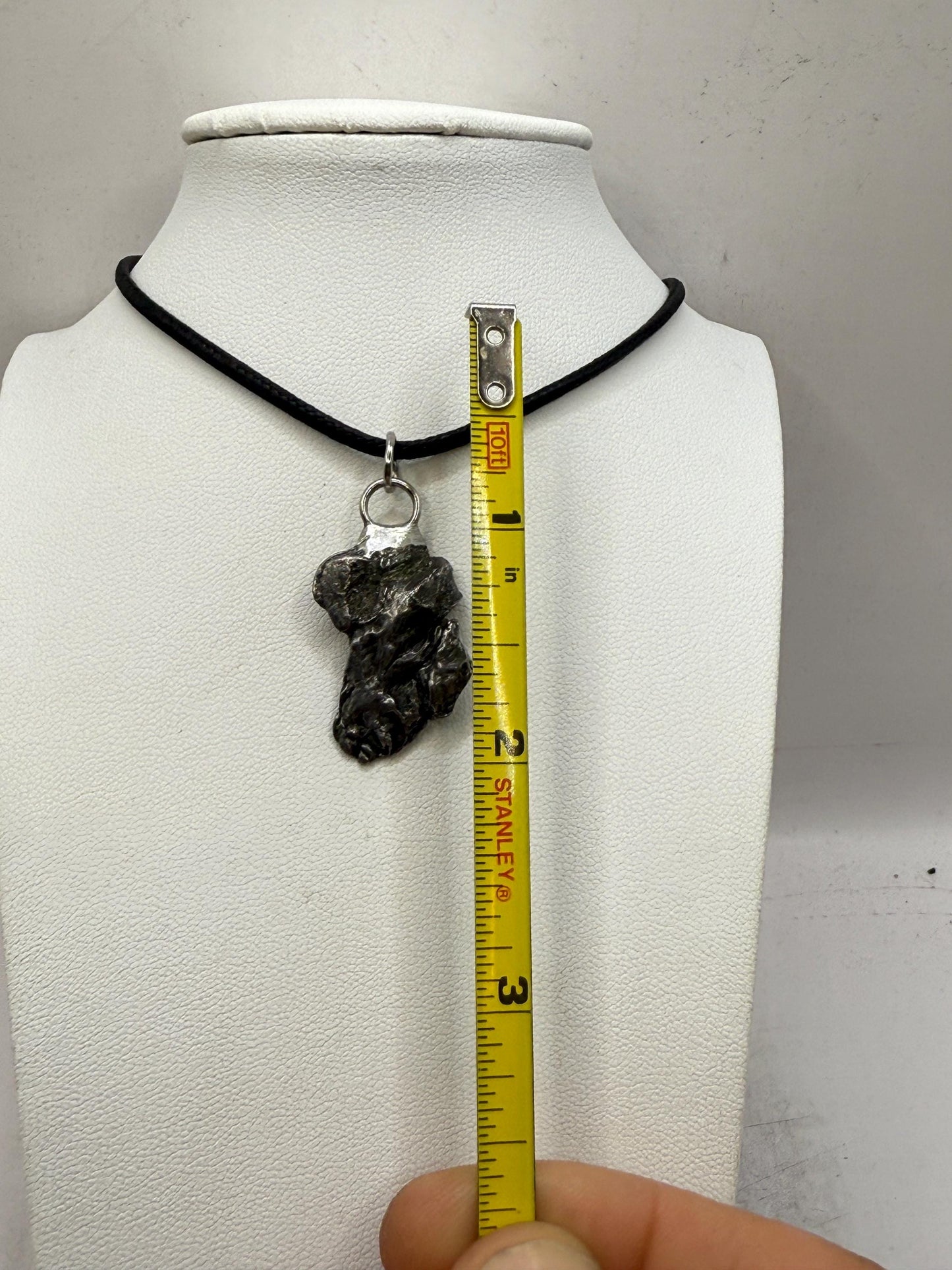 Beautiful Meteorite Campo del Cielo Pendant 5.99 grams, Astronomy Gift, Authentic Meteorite, Meteorite Jewelry, Meteorite Pendant, COA