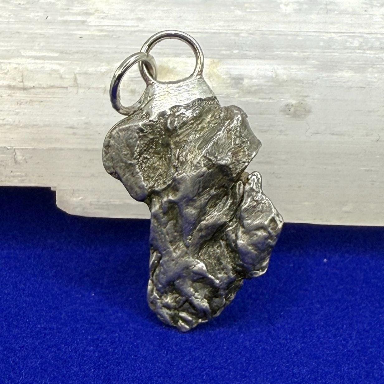 Beautiful Meteorite Campo del Cielo Pendant 5.99 grams, Astronomy Gift, Authentic Meteorite, Meteorite Jewelry, Meteorite Pendant, COA