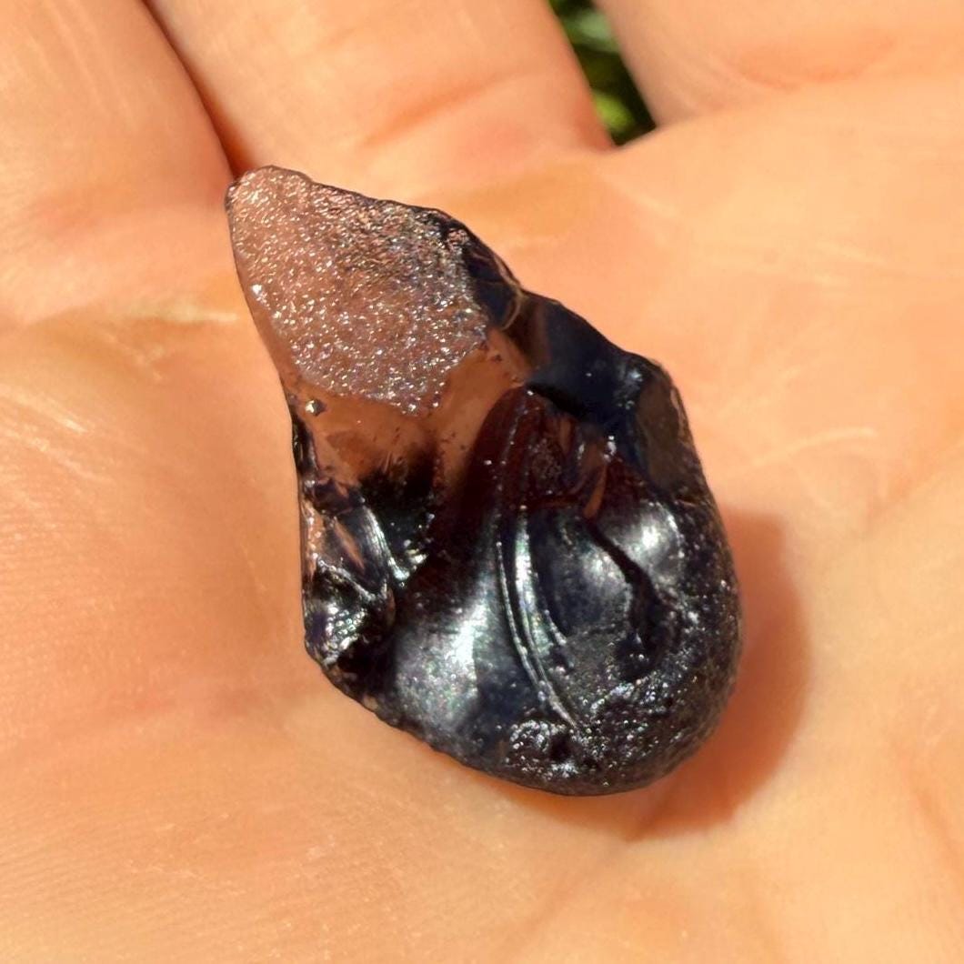 Saffordite Specimen, Cintamani, Rare and Beautiful, Shamanic, Arizona, Pseudotektite, Obsidian, Metaphysical, 4.27 grams