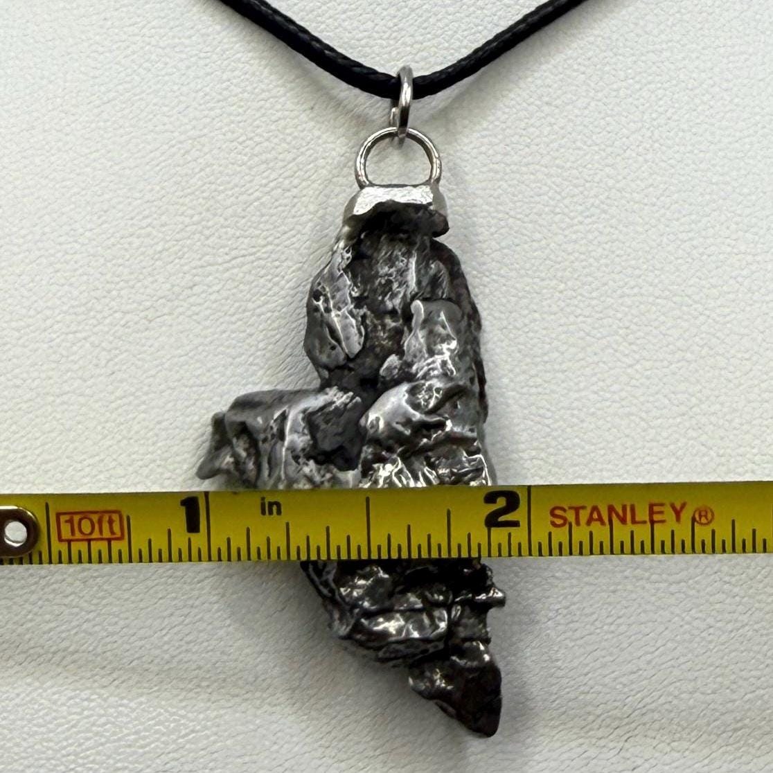 Beautiful Meteorite Campo del Cielo Pendant 18.88 grams, Astronomy Gift, Authentic Meteorite, Meteorite Jewelry, Meteorite Pendant, COA