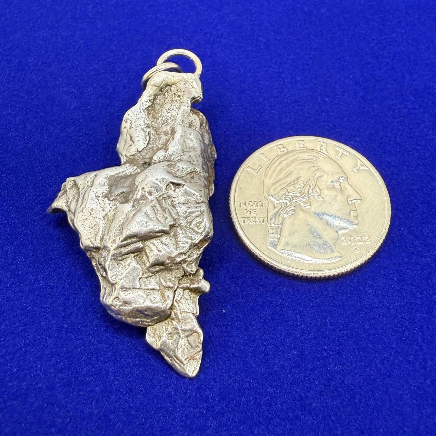 Beautiful Meteorite Campo del Cielo Pendant 18.88 grams, Astronomy Gift, Authentic Meteorite, Meteorite Jewelry, Meteorite Pendant, COA