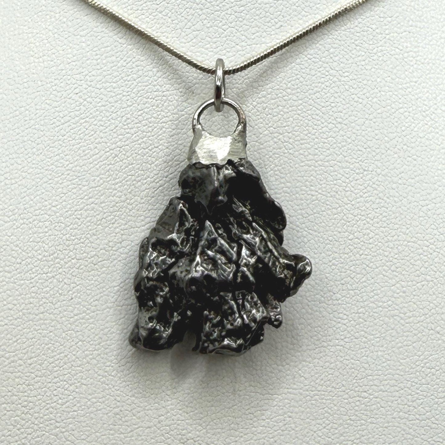 Beautiful Meteorite Campo del Cielo Pendant 13.10 grams, Astronomy Gift, Authentic Meteorite, Meteorite Jewelry, Meteorite Pendant, COA