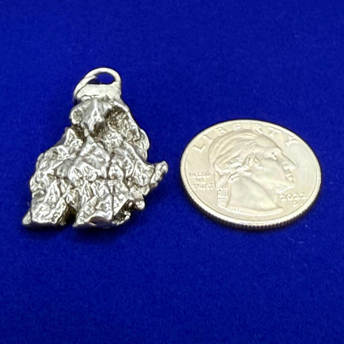 Beautiful Meteorite Campo del Cielo Pendant 13.10 grams, Astronomy Gift, Authentic Meteorite, Meteorite Jewelry, Meteorite Pendant, COA