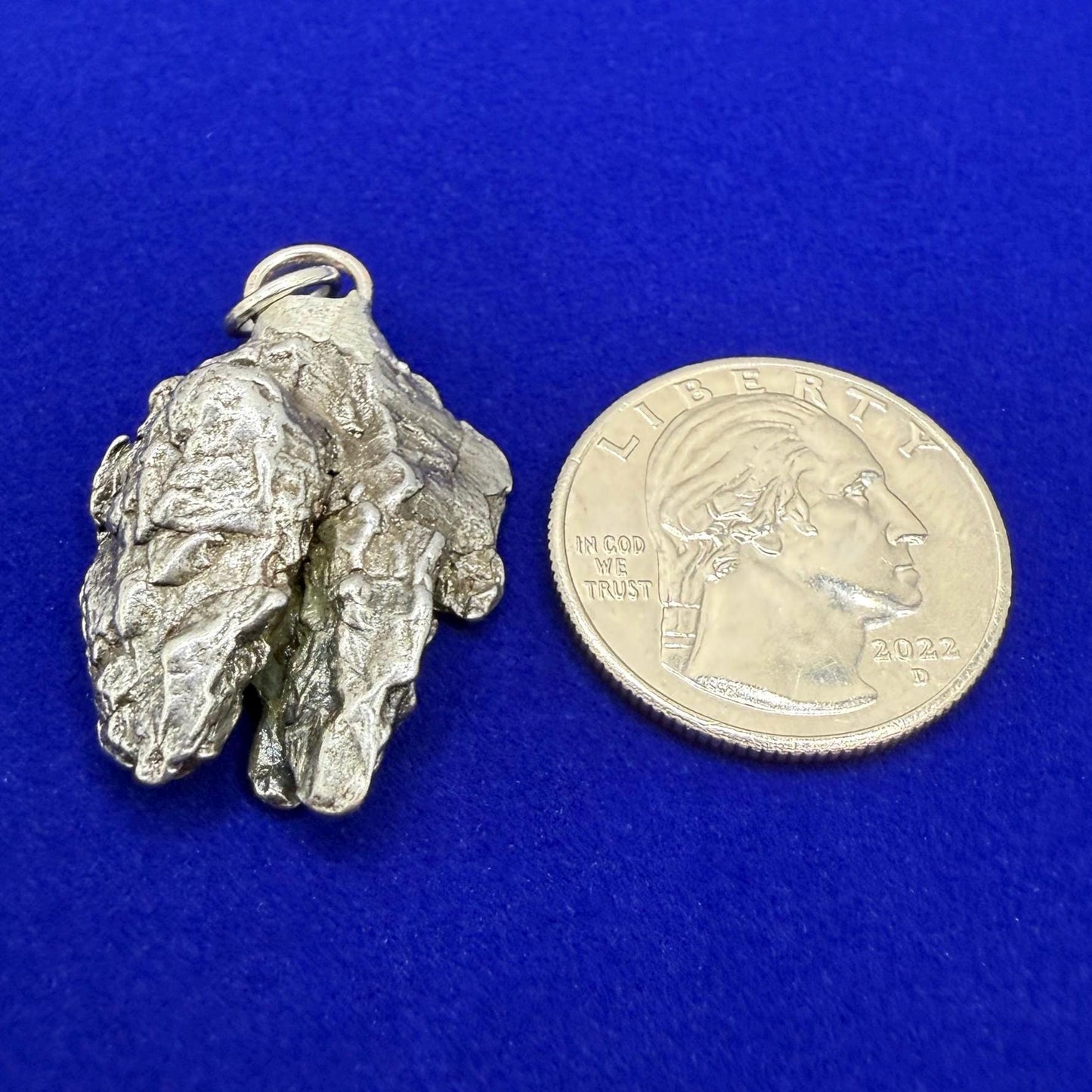 Beautiful Meteorite Campo del Cielo Pendant 13.28 grams, Astronomy Gift, Authentic Meteorite, Meteorite Jewelry, Meteorite Pendant, COA