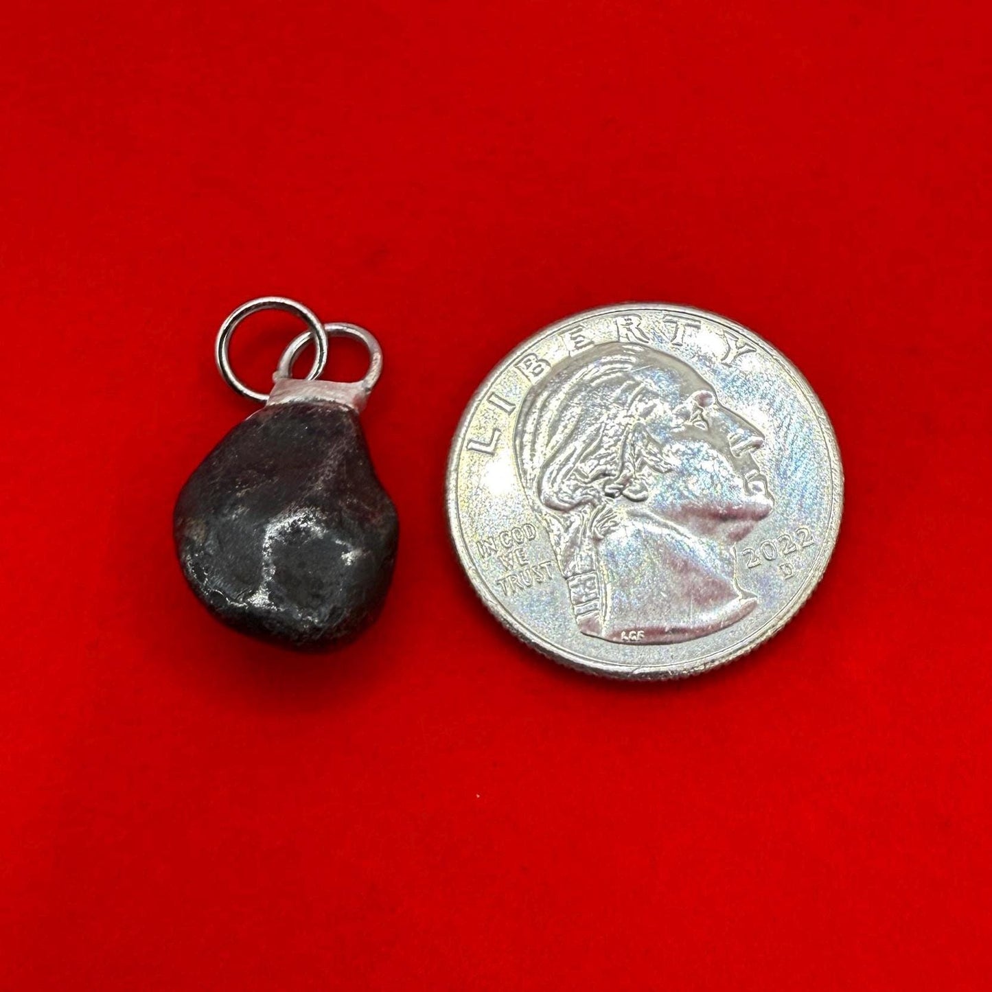 Agoudal Meteorite Pendant, Agoudal, Astronomy Gift, Space Gift, Iron Meteorite, Handmade Pendant, Authentic Iron Meteorite, 7.55 Grams