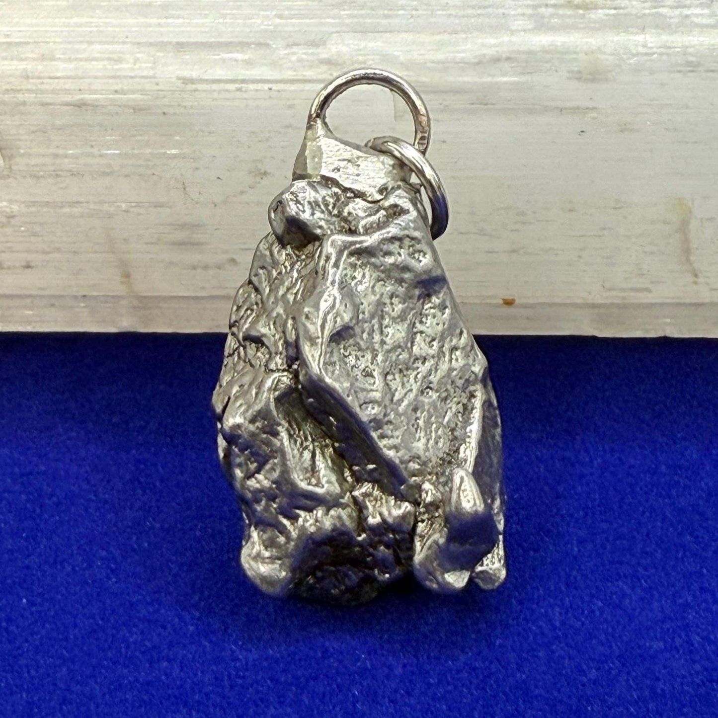 Beautiful Meteorite Campo del Cielo Pendant 14.51 grams, Astronomy Gift, Authentic Meteorite, Meteorite Jewelry, Meteorite Pendant, COA