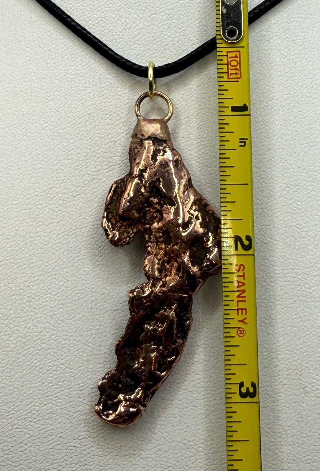 Copper Nugget Pendant, Copper Pendant, Michigan Copper, Michigan Float Copper, Handmade Pendant, Michigan Gift, Copper Jewelry, 16.58 grams