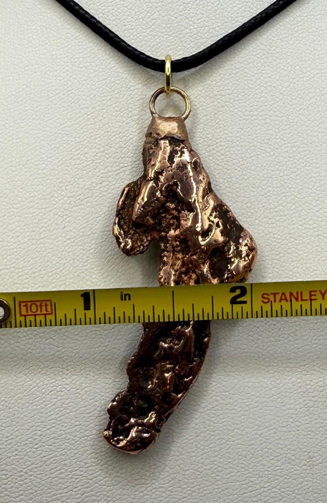 Copper Nugget Pendant, Copper Pendant, Michigan Copper, Michigan Float Copper, Handmade Pendant, Michigan Gift, Copper Jewelry, 16.58 grams