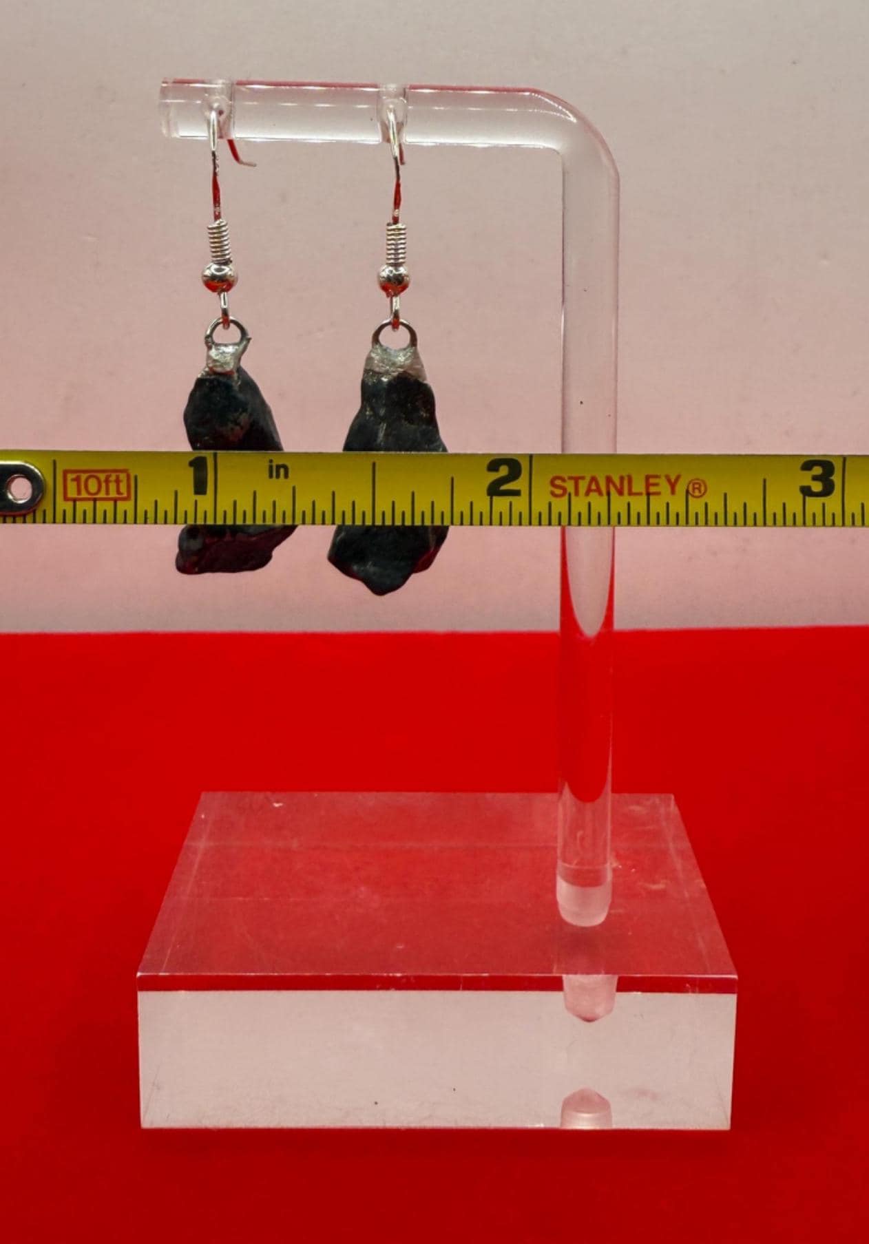 Agoudal Meteorite Earrings, Agoudal, Astronomy Gift, Space Gift, Iron Meteorite, Dangle Earrings, Authentic Iron Meteorite, 9.94 Grams