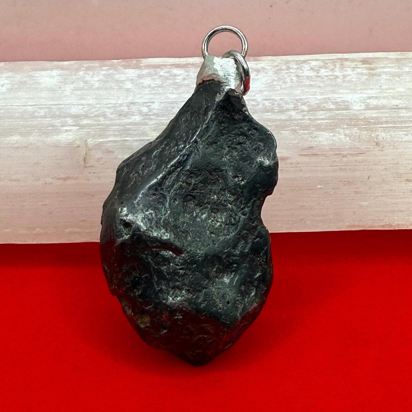 Rare Canyon Diablo Meteorite Pendant 31.71 grams, Beautiful and unique meteorite formation, Astronomy Gift, Space Gift, Iron Meteorite