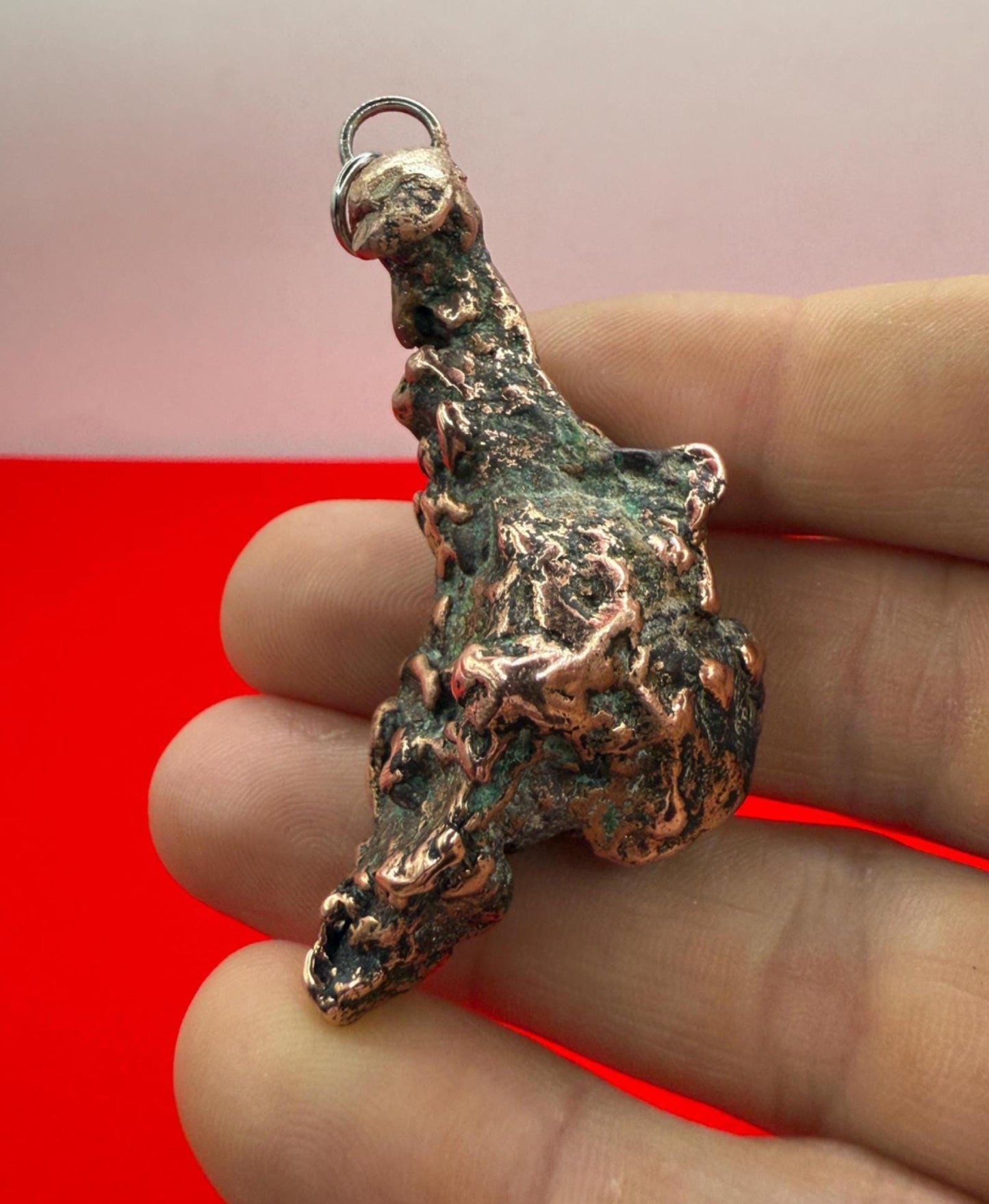 Copper Nugget Pendant, Copper Pendant, Michigan Copper, Michigan Float Copper, Handmade Pendant, Michigan Gift, Copper Jewelry, 39.60 grams