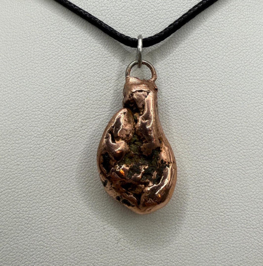 Copper Nugget Pendant, Copper Pendant, Michigan Copper, Michigan Float Copper, Handmade Pendant, Michigan Gift, Copper Jewelry, 13.43 grams