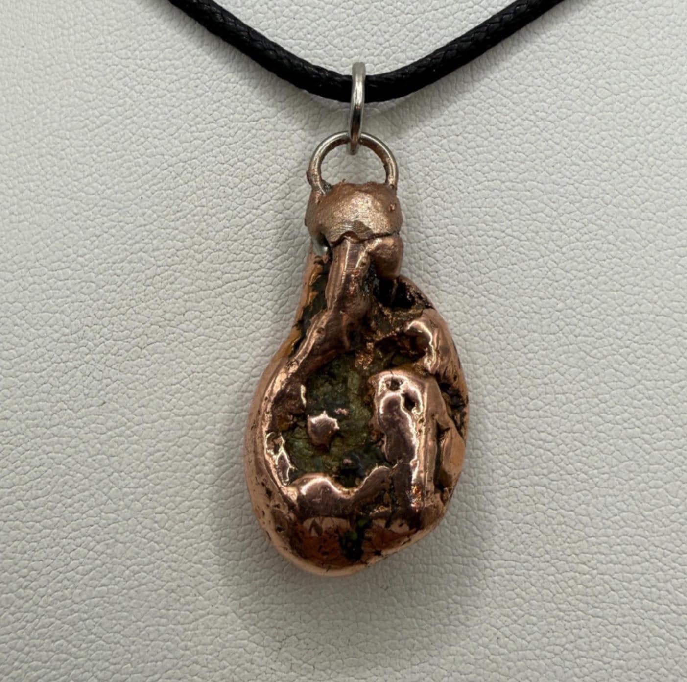 Copper Nugget Pendant, Copper Pendant, Michigan Copper, Michigan Float Copper, Handmade Pendant, Michigan Gift, Copper Jewelry, 13.43 grams