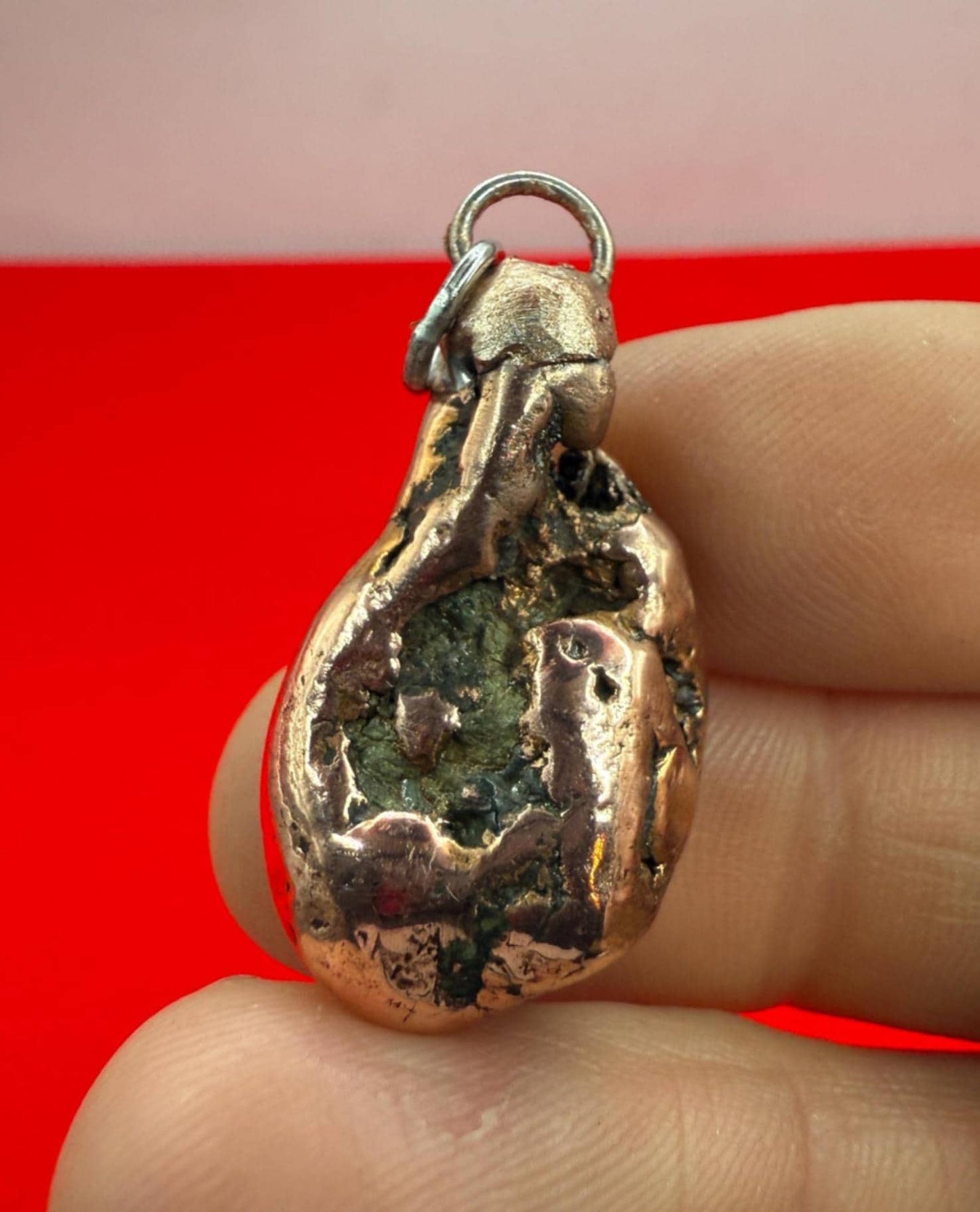 Copper Nugget Pendant, Copper Pendant, Michigan Copper, Michigan Float Copper, Handmade Pendant, Michigan Gift, Copper Jewelry, 13.43 grams