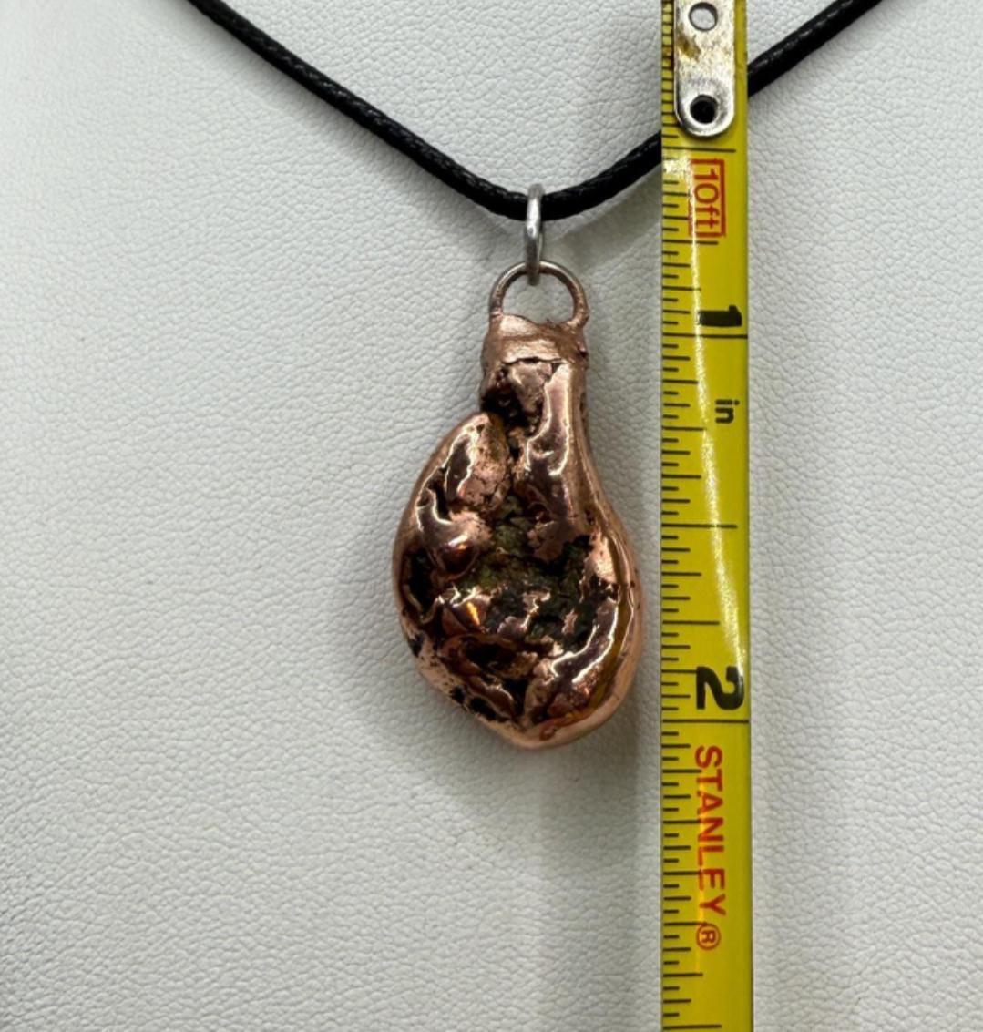Copper Nugget Pendant, Copper Pendant, Michigan Copper, Michigan Float Copper, Handmade Pendant, Michigan Gift, Copper Jewelry, 13.43 grams