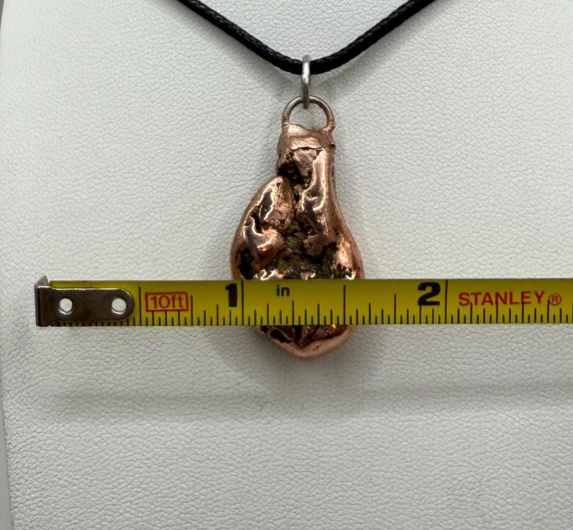 Copper Nugget Pendant, Copper Pendant, Michigan Copper, Michigan Float Copper, Handmade Pendant, Michigan Gift, Copper Jewelry, 13.43 grams