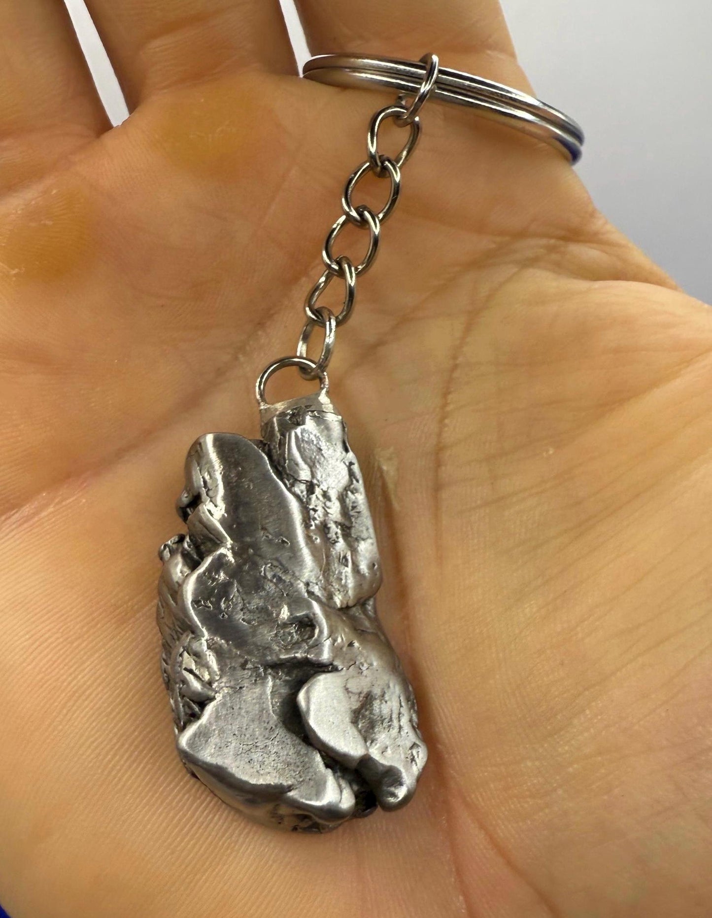 Rare Genuine Aletai Meteorite Keychain, Iron Meteorite, COA, Aletai, Astronomy Gift, Space Gift, Keychain, Space Accessories, 39.71 Grams