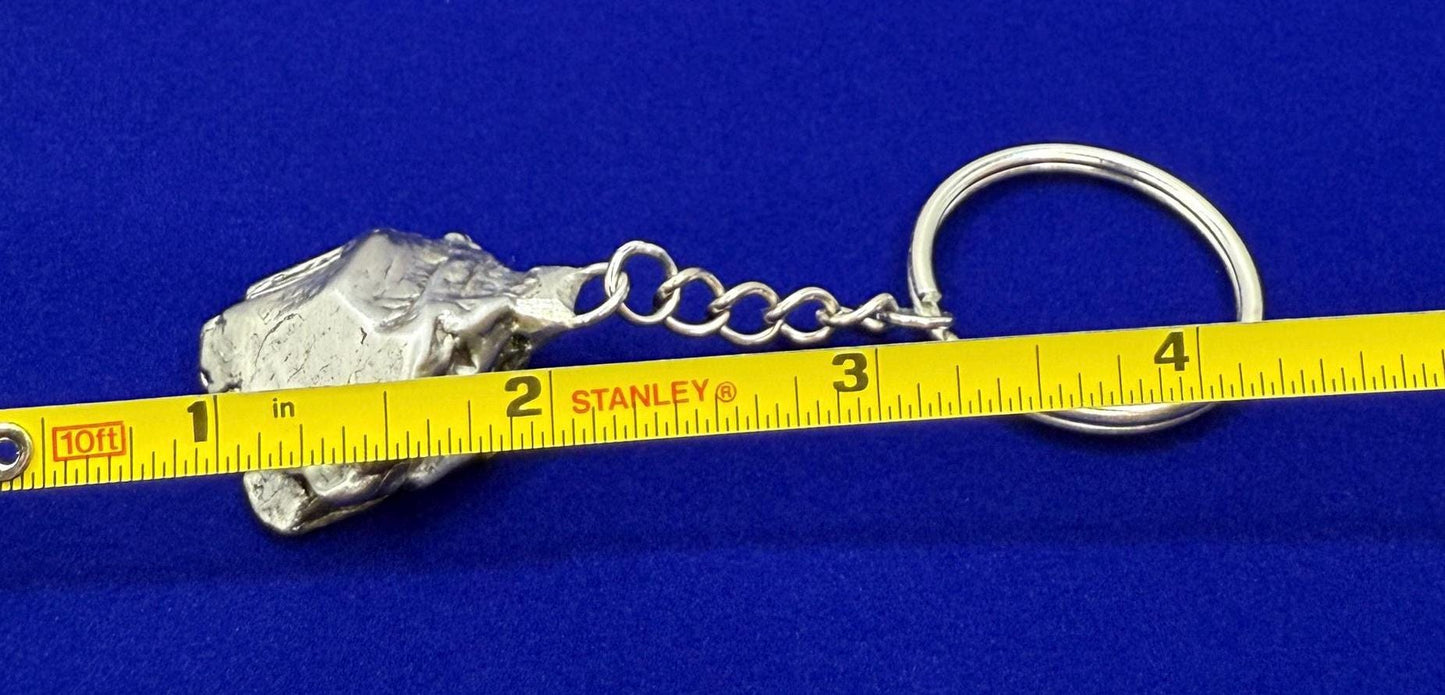 Rare Genuine Aletai Meteorite Keychain, Iron Meteorite, COA, Aletai, Astronomy Gift, Space Gift, Keychain, Space Accessories, 41.08 Grams
