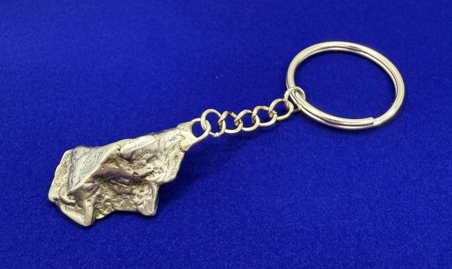 Rare Genuine Aletai Meteorite Keychain, Iron Meteorite, COA, Aletai, Astronomy Gift, Space Gift, Keychain, Space Accessories, 30.63 Grams