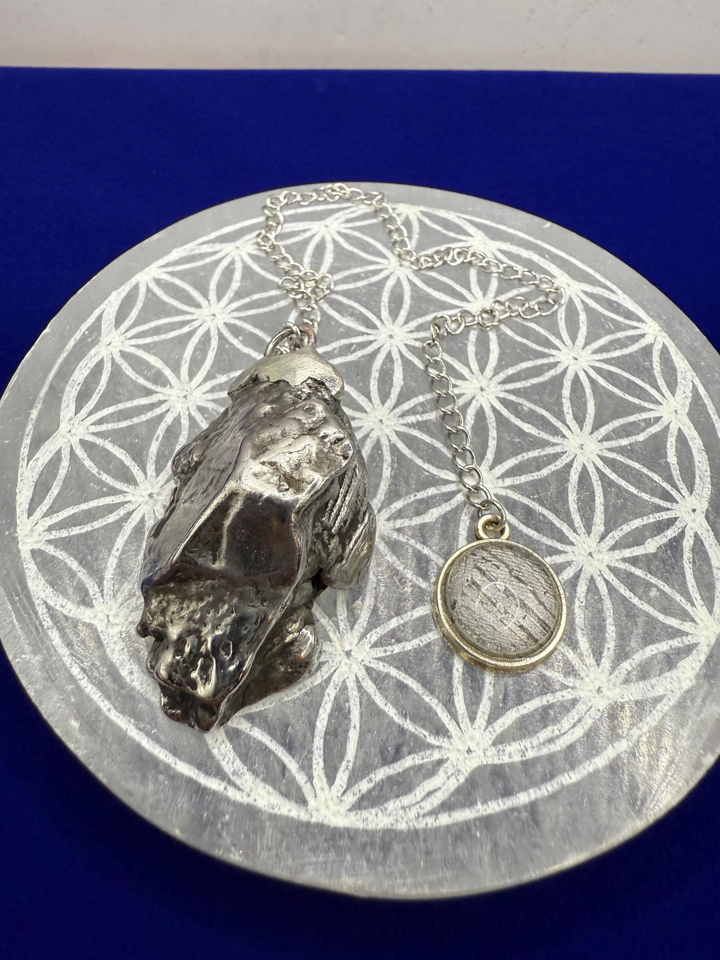 Beautiful Aletai Meteorite Pendulum, 48.39 grams, Astronomy Gift, Meditation Tool, Authentic Meteorite, Pendulum, Meteorite Pendant