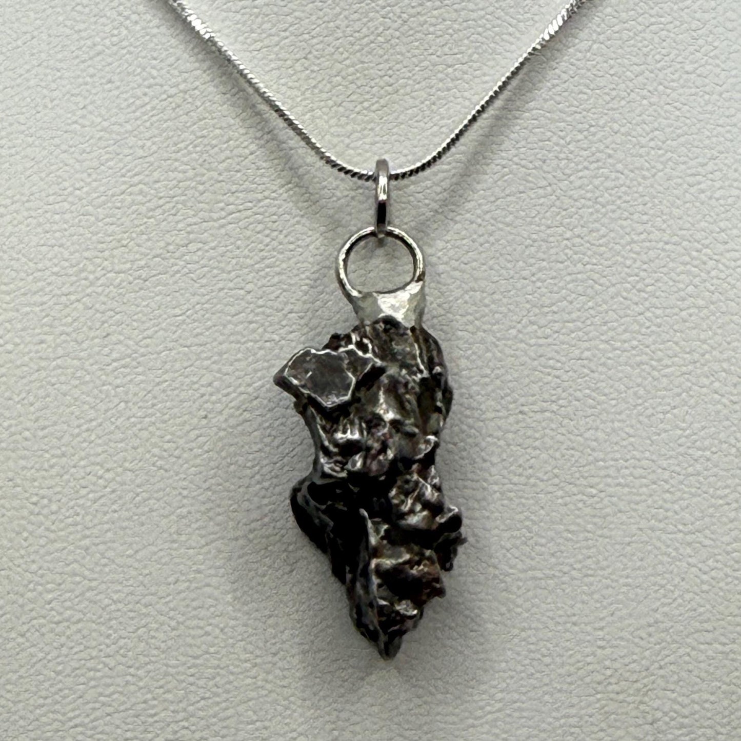 Beautiful Meteorite Campo del Cielo Pendant 10.22 grams, Astronomy Gift, Authentic Meteorite, Meteorite Jewelry, Meteorite Pendant, COA