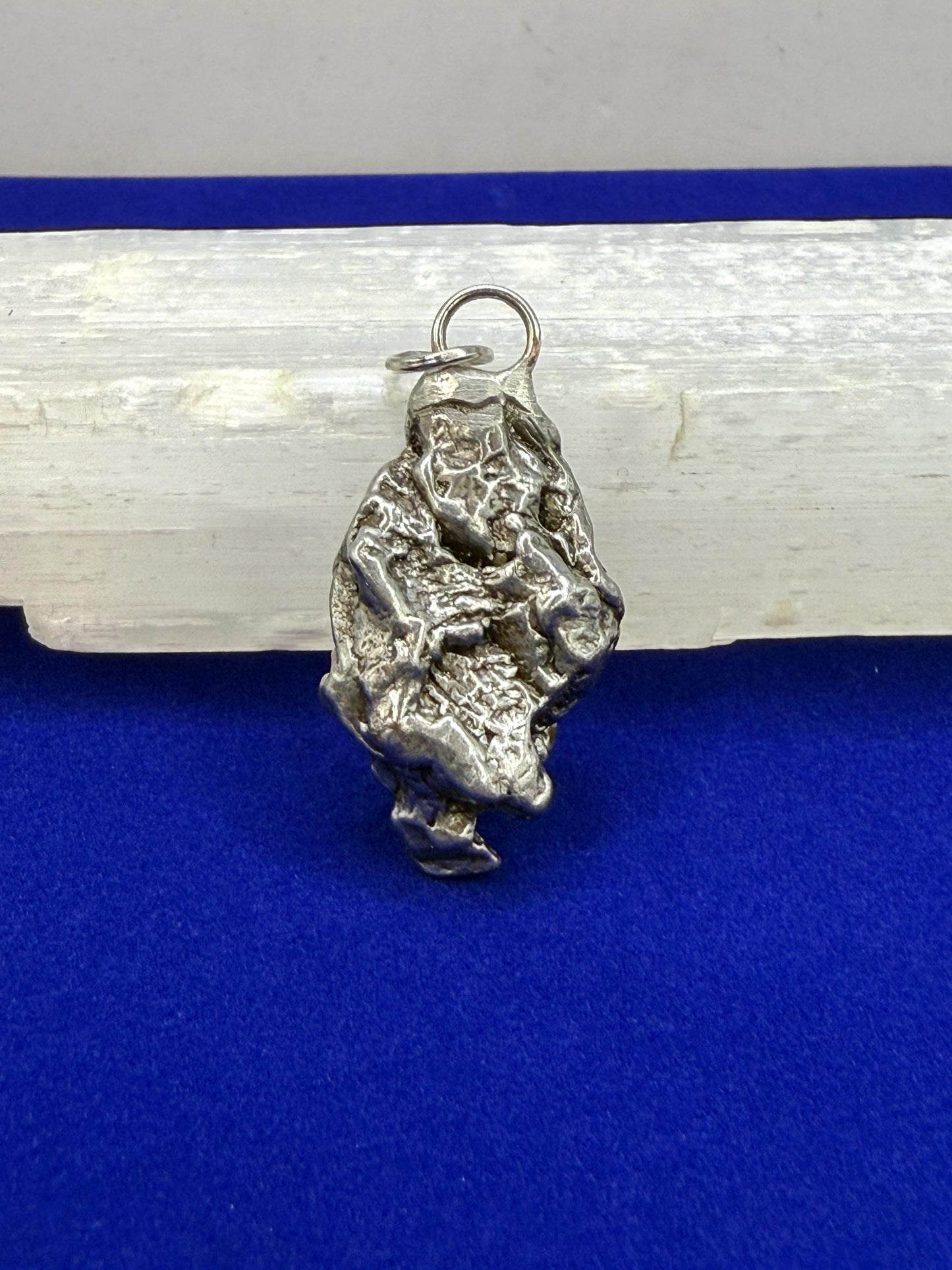 Beautiful Meteorite Campo del Cielo Pendant 18.23 grams, Astronomy Gift, Authentic Meteorite, Meteorite Jewelry, Meteorite Pendant, COA