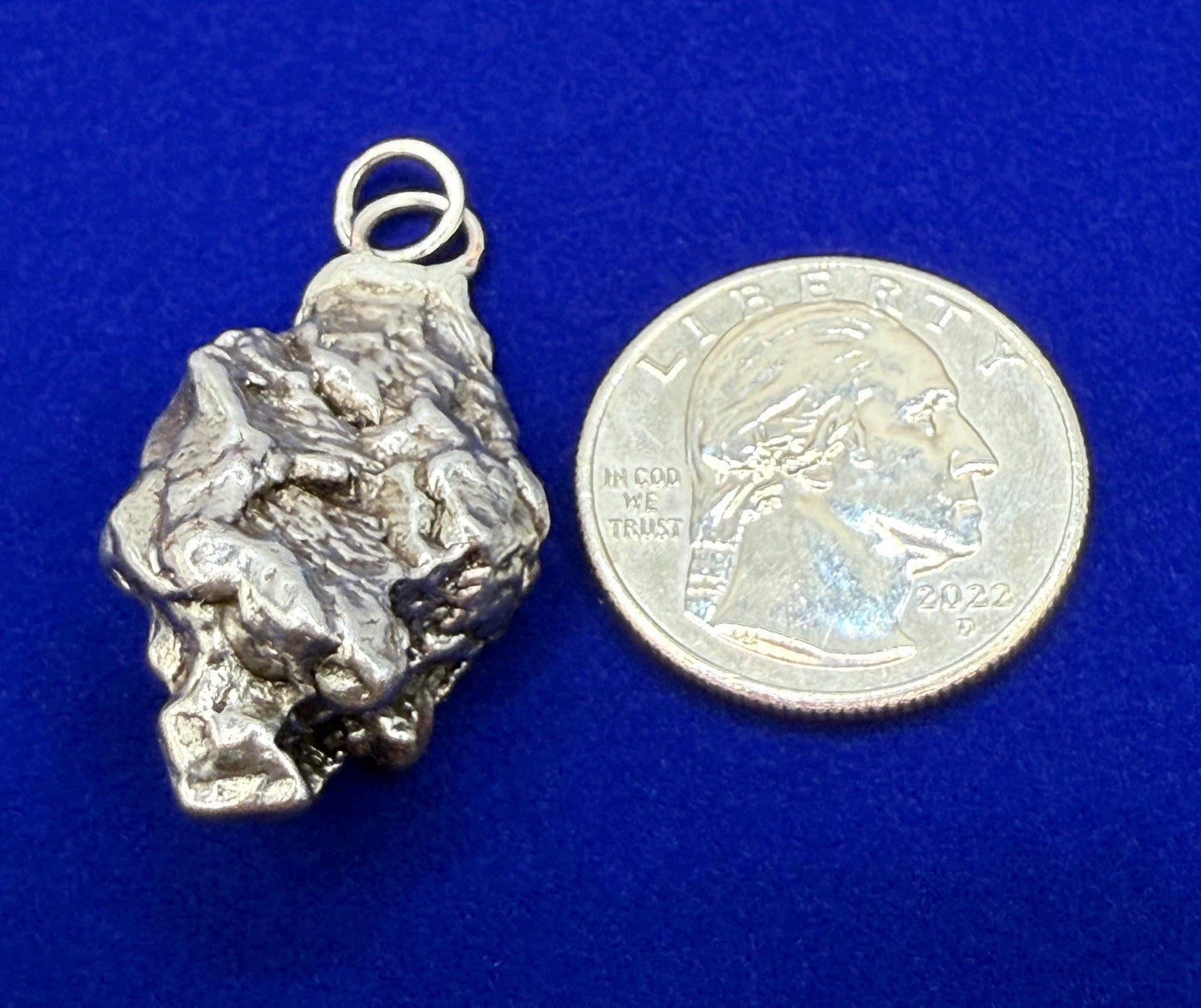 Beautiful Meteorite Campo del Cielo Pendant 18.23 grams, Astronomy Gift, Authentic Meteorite, Meteorite Jewelry, Meteorite Pendant, COA