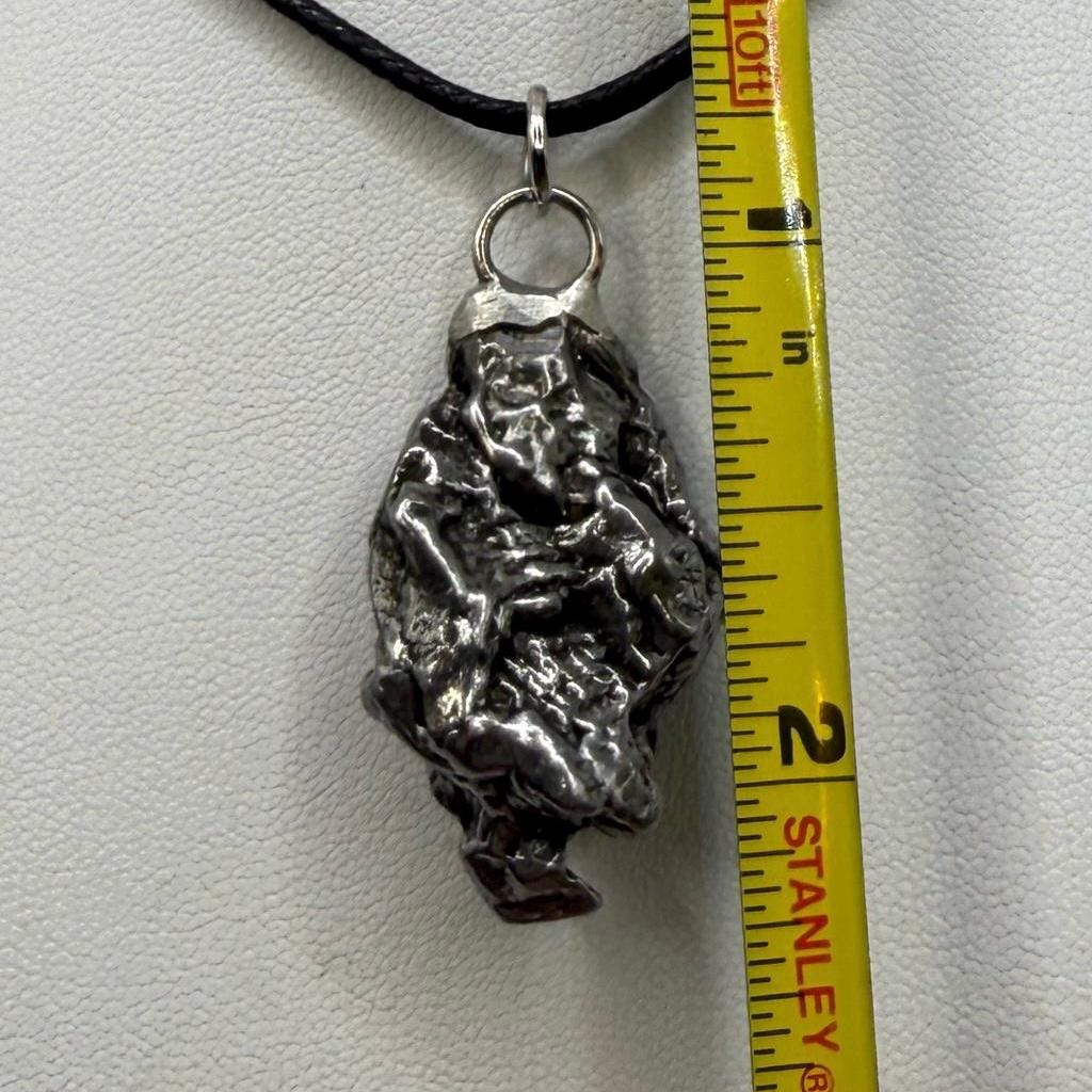 Beautiful Meteorite Campo del Cielo Pendant 18.23 grams, Astronomy Gift, Authentic Meteorite, Meteorite Jewelry, Meteorite Pendant, COA