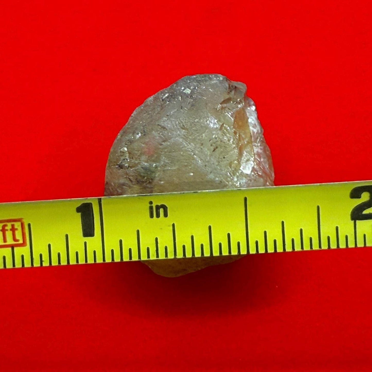 Golden Brazilian Phenacite, 8.96g (44.8 Carats) Tangerine Phenacite, High-Vibration Gemstone from Bahia, Brazil, Rare Collector’s Crystal